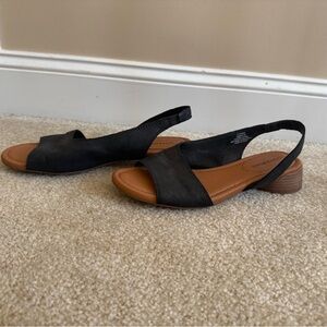 Lucky Brand Black Slingback Sandals